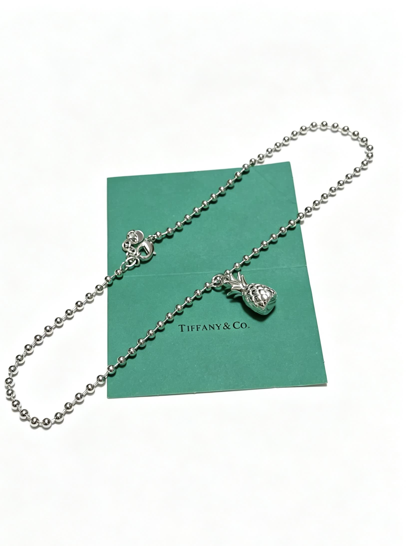 Tiffany & Co. Silver Pineapple Pendant Necklace